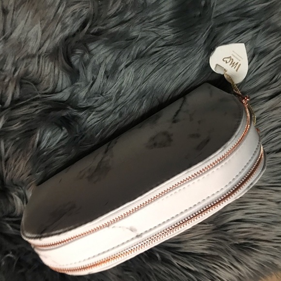 😇Imoshion Vegan Leather Gray and black Cosmetic Bag - Picture 8 of 8